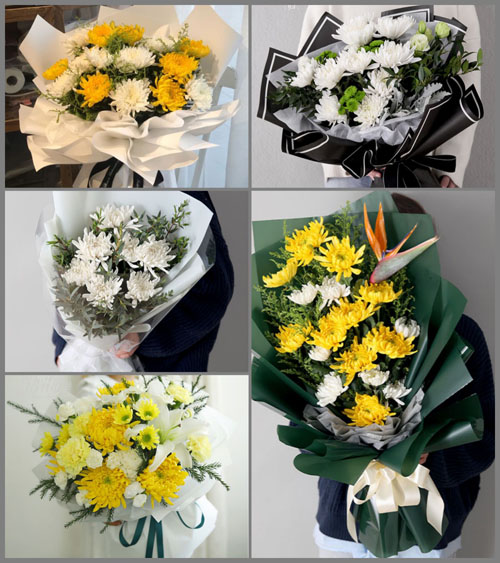河南郑州巩义市新中镇白事花束代送